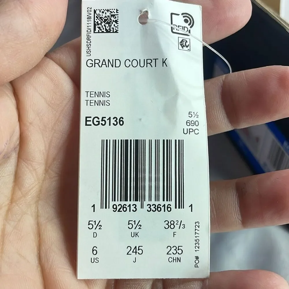 ADIDAS GRAND COURT‎ CLOUDFOAM, SNEAKERS, size Girl's 6, women 8.5